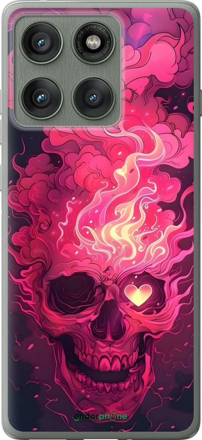 Силиконовый чехол Череп арт для Motorola Edge 60 Pro 5G - 6385u-4020 изображение 