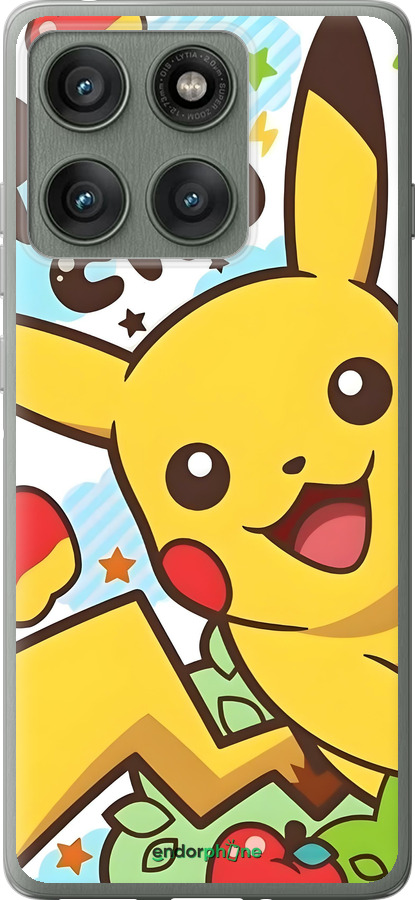 Силіконовий чехол Пикачу 2 для Motorola Edge 60 Pro 5G - 6391u-4020 изображение 