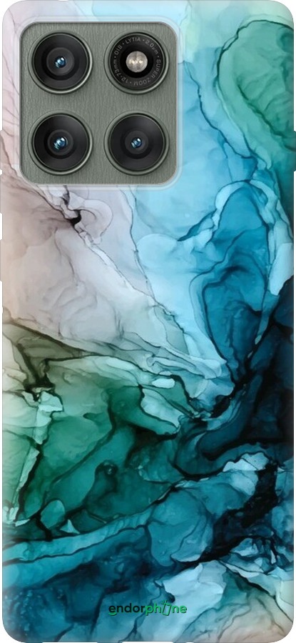 Силиконовый чехол С красочной абстрактной картиной Соленые берега для Motorola Edge 60 Pro 5G - 6405u-4020 изображение 