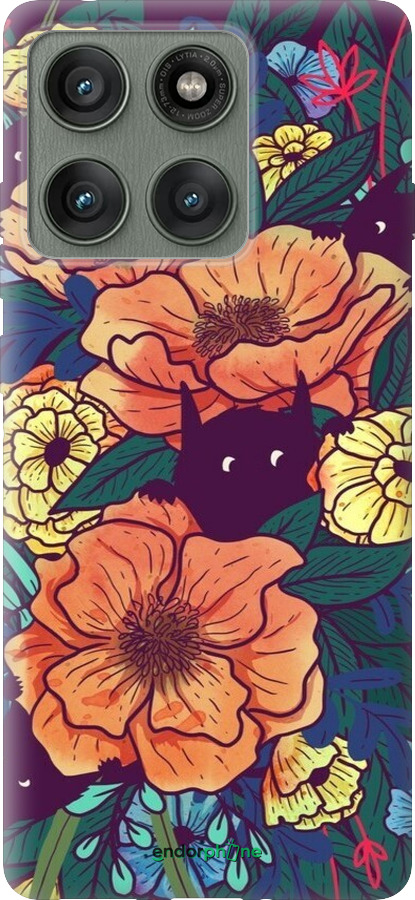 Силиконовый чехол С изображением полевых цветов для Motorola Edge 60 Pro 5G - 6419u-4020 изображение 