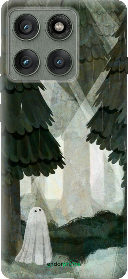 Силиконовый чехол С изображением соснового леса и привидения для Motorola Edge 60 Pro 5G - 6420u-4020 изображение 