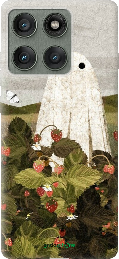 Силиконовый чехол Клубничные поля и привидения для Motorola Edge 60 Pro 5G - 6426u-4020 изображение 