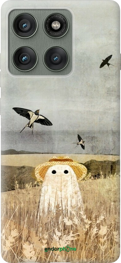 Силиконовый чехол Призрак в поле для Motorola Edge 60 Pro 5G - 6427u-4020 изображение 