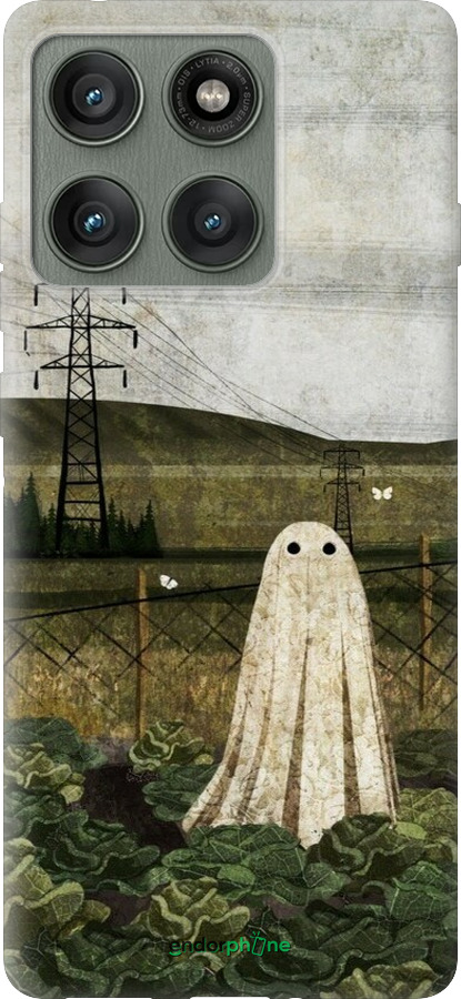 Силіконовий чехол Ілюстрація привид у капусті для Motorola Edge 60 Pro 5G - 6440u-4020 изображение 