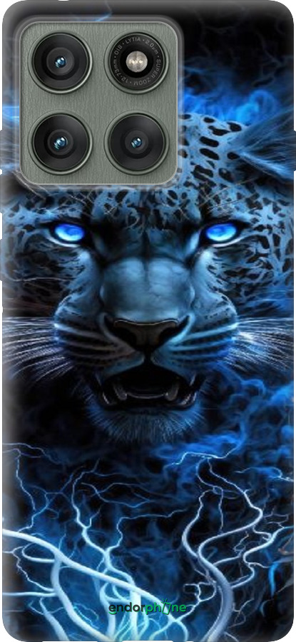 Силиконовый чехол Ледяной леопард для Motorola Edge 60 Pro 5G - 6460u-4020 изображение 