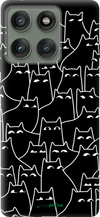 Силиконовый чехол С изображением кошек для Motorola Edge 60 Pro 5G - 6470u-4020 изображение 