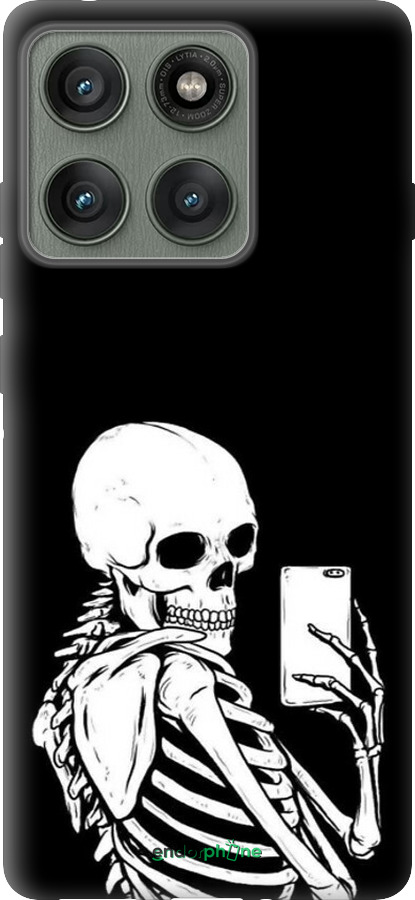 Силиконовый чехол Скелет делает Selfie для Motorola Edge 60 Pro 5G - 6535u-4020 изображение 