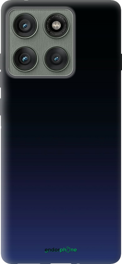 Силиконовый чехол Градиент в тёмно - синем стиле для Motorola Edge 60 Pro 5G - 6542u-4020 изображение 