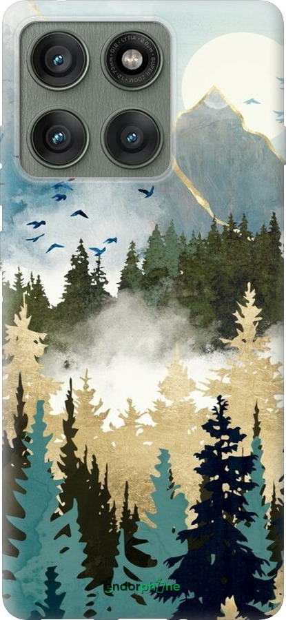 Силиконовый чехол С изображением лесного пейзажа для Motorola Edge 60 Pro 5G - 6548u-4020 изображение 