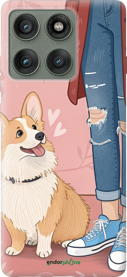 Силіконовий чехол Корги 3 для Motorola Edge 60 Pro 5G - 6707u-4020 изображение 