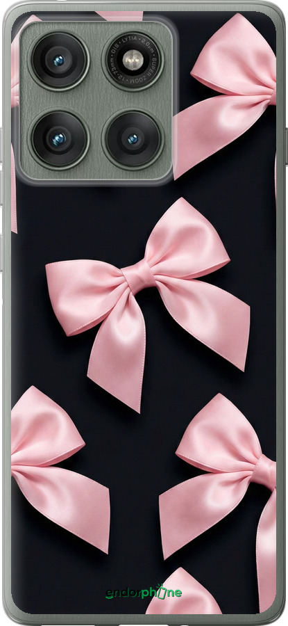 Силиконовый чехол Coquette Ribbons Dark Coquette для Motorola Edge 60 Pro 5G - 6767u-4020 изображение 