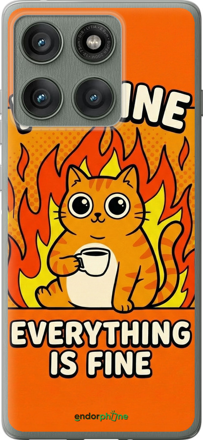 Силиконовый чехол Funny Cat для Motorola Edge 60 Pro 5G - 6786u-4020 изображение 