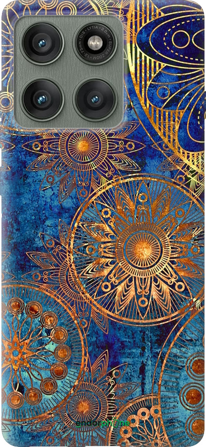 Силіконовий чехол Золотий візерунок для Motorola Edge 60 Pro 5G - 678u-4020 изображение 