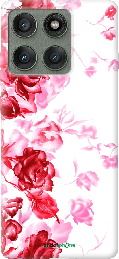 Силіконовий чехол Намальовані троянди для Motorola Edge 60 Pro 5G - 724u-4020 изображение 