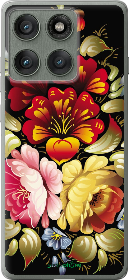 Силиконовый чехол Хохлома 6 для Motorola Edge 60 Pro 5G - 829u-4020 изображение 