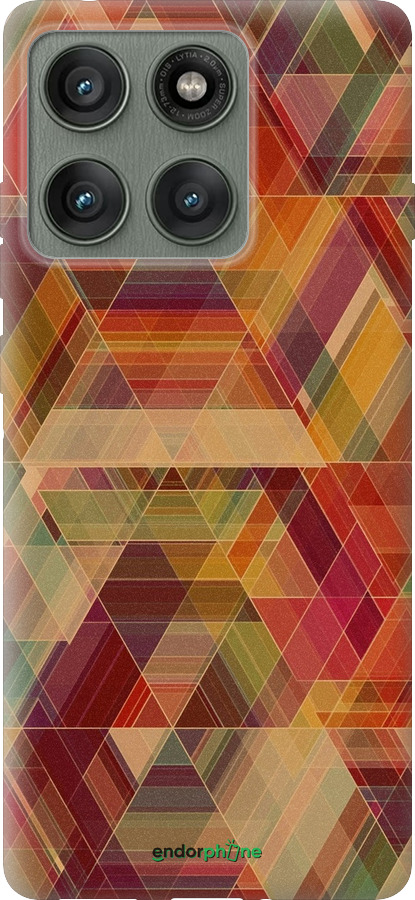 Силиконовый чехол Геометрический узор для Motorola Edge 60 Pro 5G - 904u-4020 изображение 