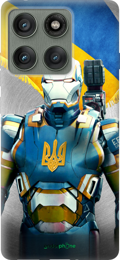 Силиконовый чехол Украинский киборг для Motorola Edge 60 Pro 5G - 980u-4020 изображение 