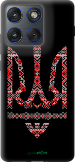 Силіконовий чехол Герб - вишиванка на чорному фоні для Motorola EDGE 70 - 1196u-4219 изображение 