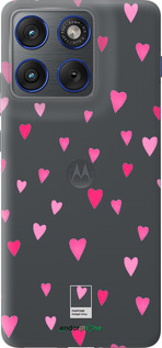 Силиконовый чехол Сердечки 2 для Motorola EDGE 70 - 4763u-4219 изображение 