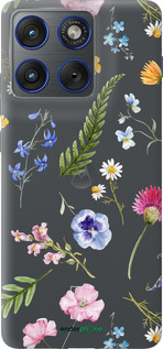 Силиконовый чехол Цветочный фон v2 для Motorola EDGE 70 - 5472u-4219 изображение 