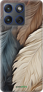 Силиконовый чехол Листья в стиле бохо для Motorola EDGE 70 - 5643u-4219 изображение 