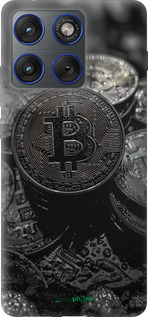 Силиконовый чехол Black Bitcoin для Motorola EDGE 70 - 6090u-4219 изображение 