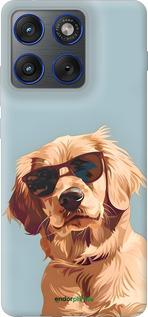 Силиконовый чехол Пес в очках для Motorola EDGE 70 - 6381u-4219 изображение 