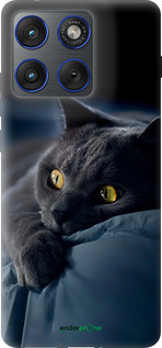 Силиконовый чехол 'Дымчатый кот' для Motorola EDGE 70 изображение 2