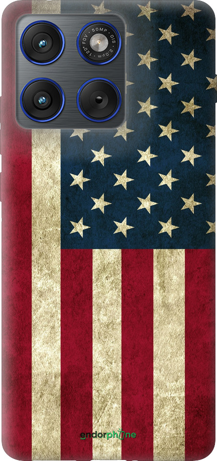 Силіконовий чехол Прапор США для Motorola EDGE 70 - 395u-4219 изображение 
