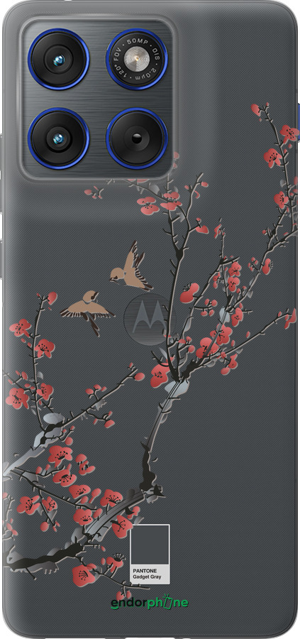 Силіконовий чехол Сакура v2 для Motorola EDGE 70 - 5538u-4219 изображение 