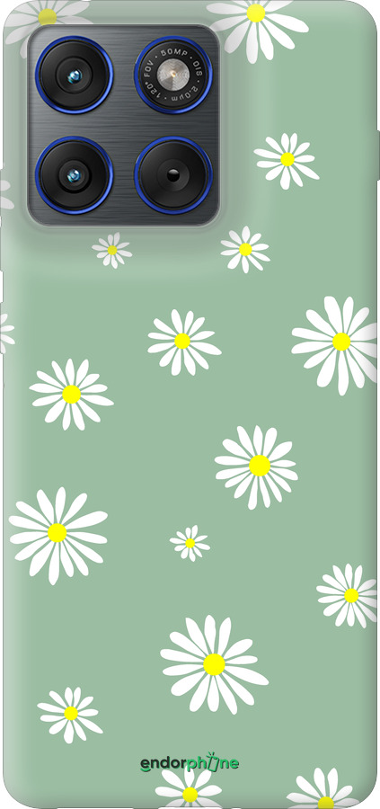 Силиконовый чехол Ромашки v4 для Motorola EDGE 70 - 5603u-4219 изображение 