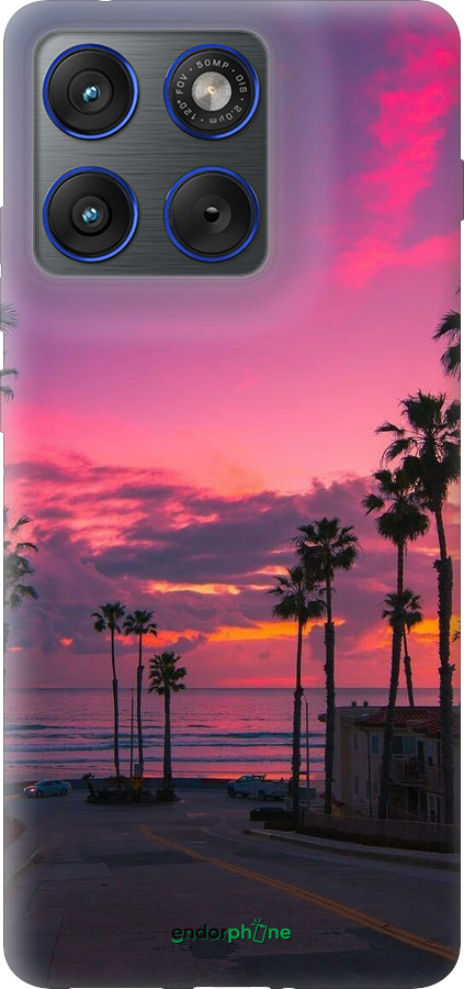 Силиконовый чехол Пальмы для Motorola EDGE 70 - 5873u-4219 изображение 