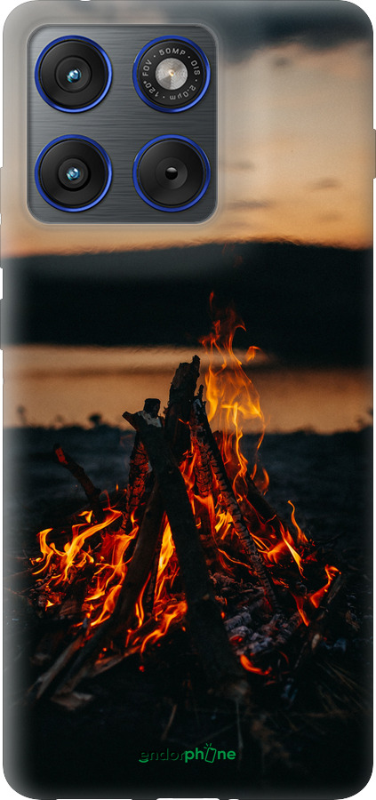 Силиконовый чехол Огонь для Motorola EDGE 70 - 6021u-4219 изображение 