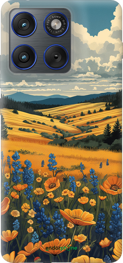 Силиконовый чехол Украинское поле для Motorola EDGE 70 - 6082u-4219 изображение 