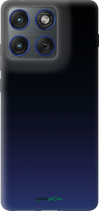Силиконовый чехол Градиент в тёмно - синем стиле для Motorola EDGE 70 - 6542u-4219 изображение 