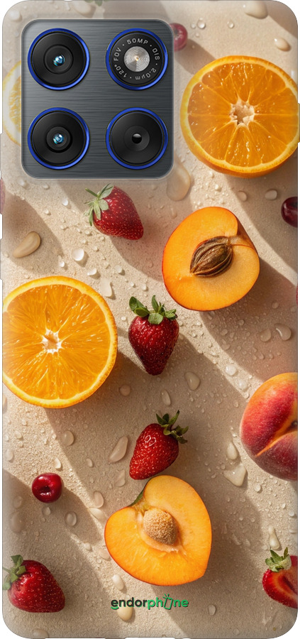Силиконовый чехол Фрукты 3 для Motorola EDGE 70 - 6703u-4219 изображение 