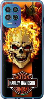 Силиконовый чехол Харлей девидсон для Motorola Edge S - 6370u-2860 изображение 