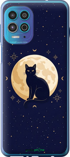 Силиконовый чехол Cute Cat Celestial/Witchy для Motorola G100 - 6787u-2359 изображение 