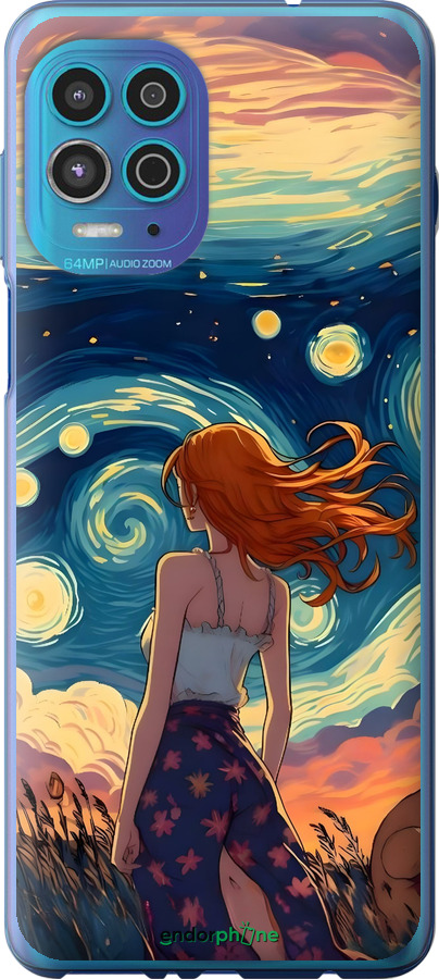 Силиконовый чехол Девушка Арт для Motorola Edge S - 6325u-2860 изображение 