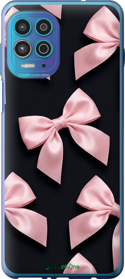 Силіконовий чехол Coquette Ribbons Dark Coquette для Motorola G100 - 6767u-2359 изображение 