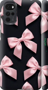 3D пластиковый матовый чехол 'Coquette Ribbons Dark Coquette' для Motorola G22 изображение 4