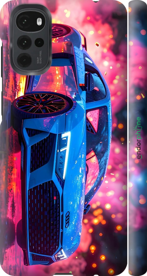 3D пластиковый матовый чехол Ауди для Motorola G22 - 6286m-2681 изображение 