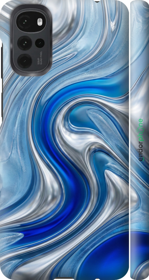 3D пластиковий матовий чехол Liquid Chrome для Motorola G22 - 6781m-2681 изображение 