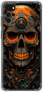 Силикон с усиленными углами чехол Череп для Motorola G22 - 5952sp-2681 изображение 