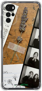 Силіконовий протиударний с посиленими кутами чехол Aesthetic Scrapbook Collage для Motorola G22 - 6773sp-2681 изображение 