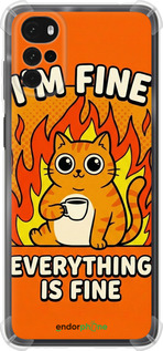 Силикон с усиленными углами чехол Funny Cat для Motorola G22 - 6786sp-2681 изображение 