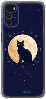 Силикон с усиленными углами чехол Cute Cat Celestial/Witchy для Motorola G22 - 6787sp-2681 изображение 