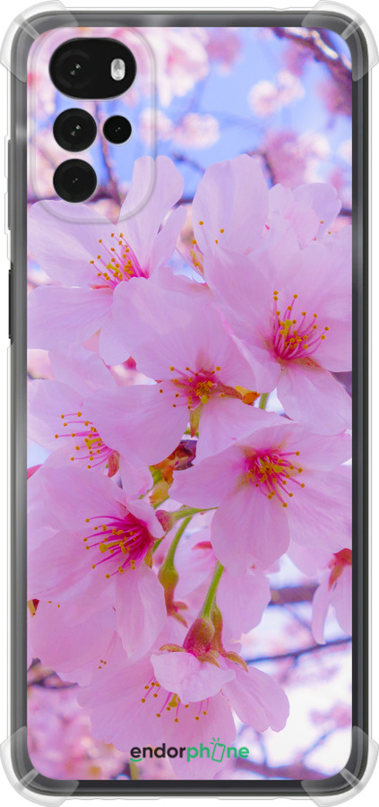 Силикон с усиленными углами чехол Сакура для Motorola G22 - 6029sp-2681 изображение 
