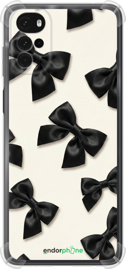 Силіконовий протиударний с посиленими кутами чехол Dark Coquette для Motorola G22 - 6765sp-2681 изображение 