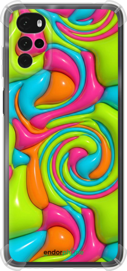 Силіконовий протиударний с посиленими кутами чехол Y2K Jelly Dream для Motorola G22 - 6780sp-2681 изображение 